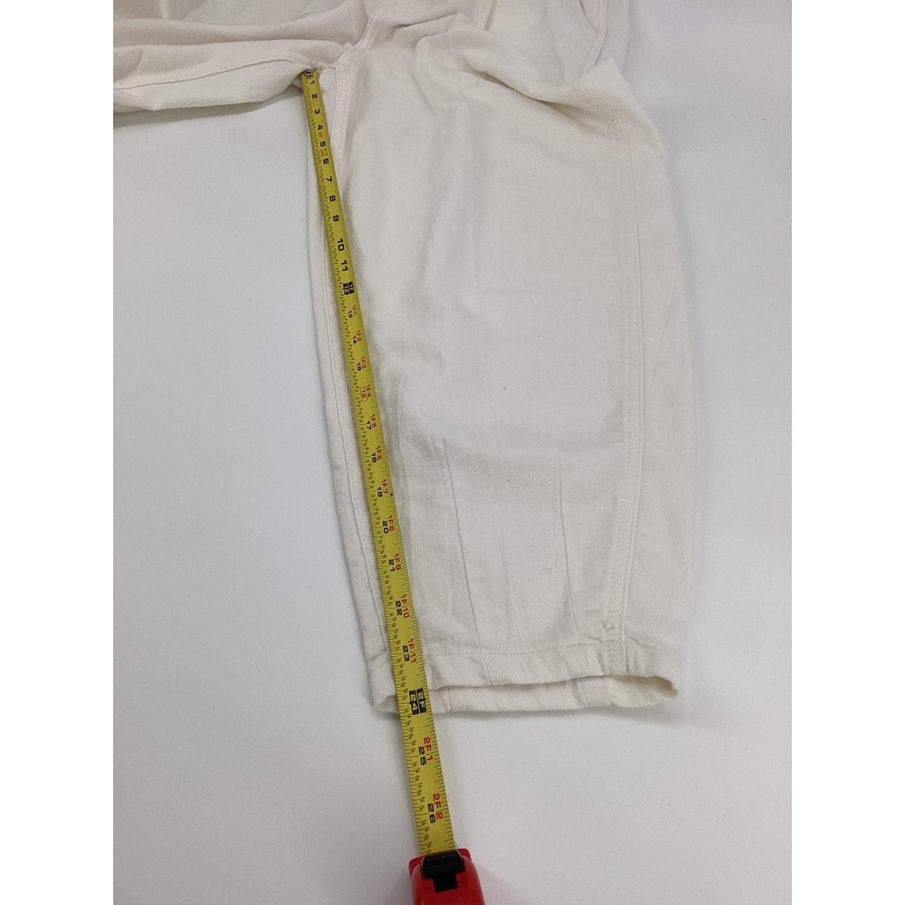Polo Ralph Lauren White Cotton Twill High Waist Curved Leg Carrot Pants 4 NWOT - Picture 14 of 14